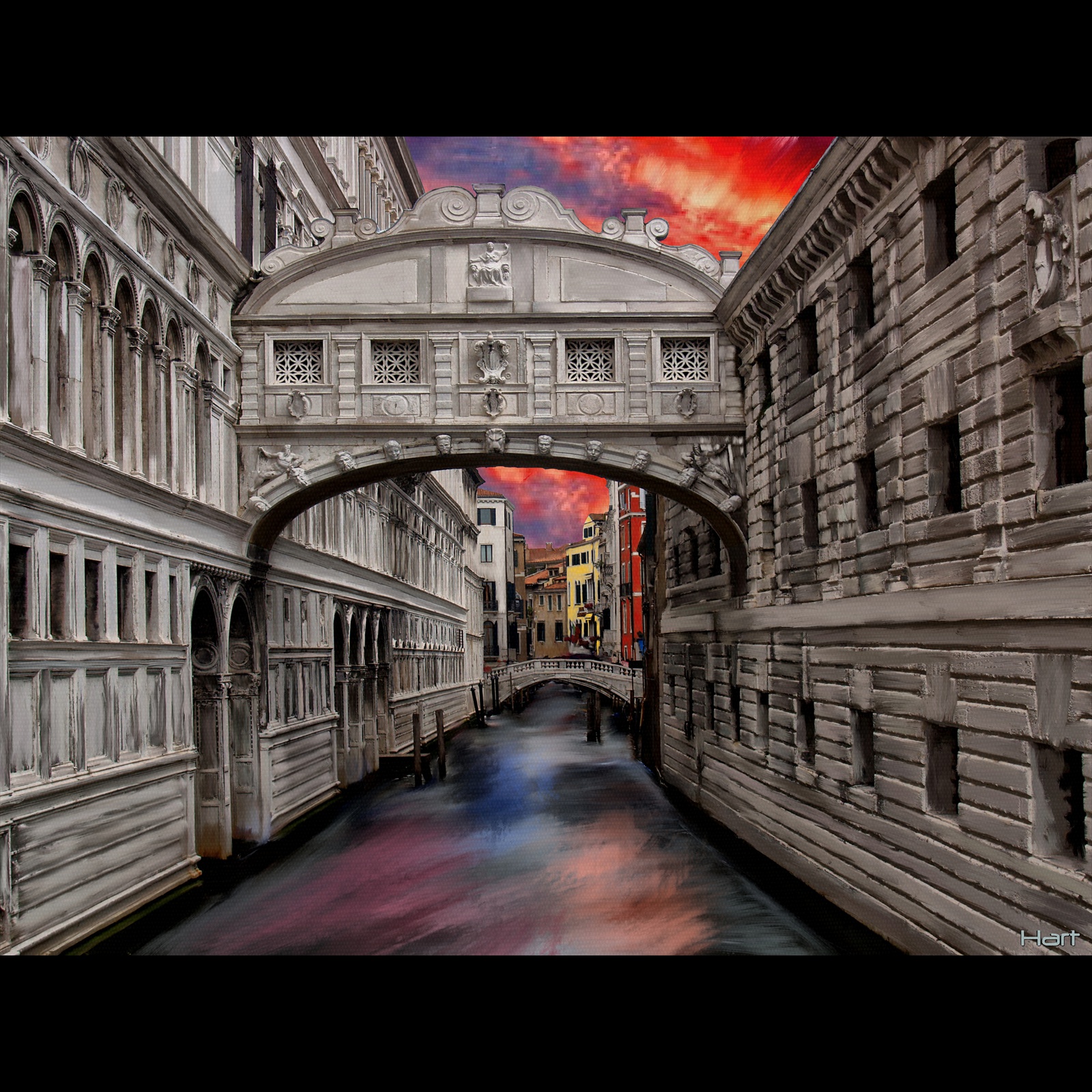 Ponte dei Sospiri nella luce del mattino (2024)