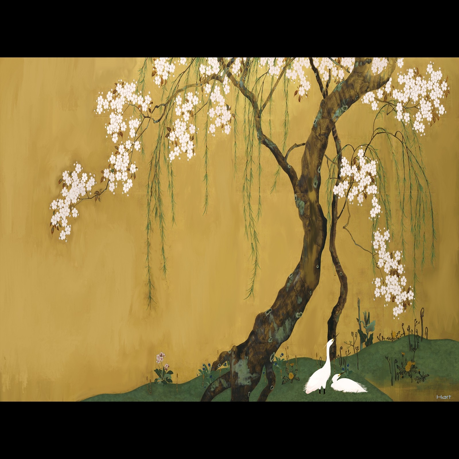 Tree with Egrets (2023)