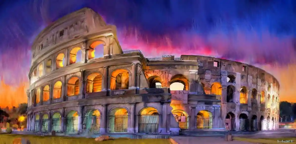 Il Colosseo a Roma. Roma, Italia